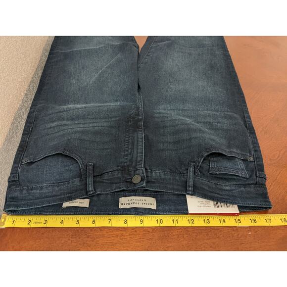 Social Standard by Sanctuary‎ Jeans 14 Nighthawk Slim Straight High Rise Cropped - Picture 9 of 14